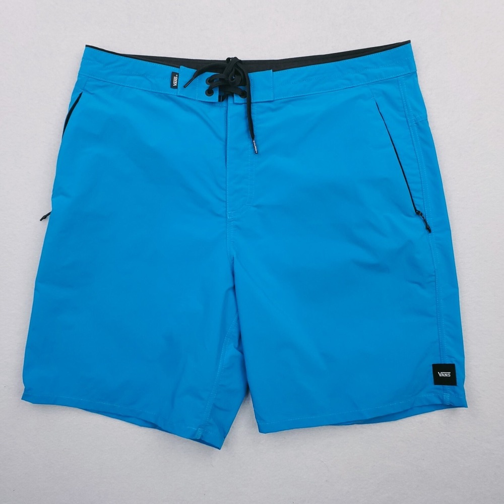 Vans Board Shorts Mens 32 Blue Chino Surf Skate Hybrid Beach Streetwear